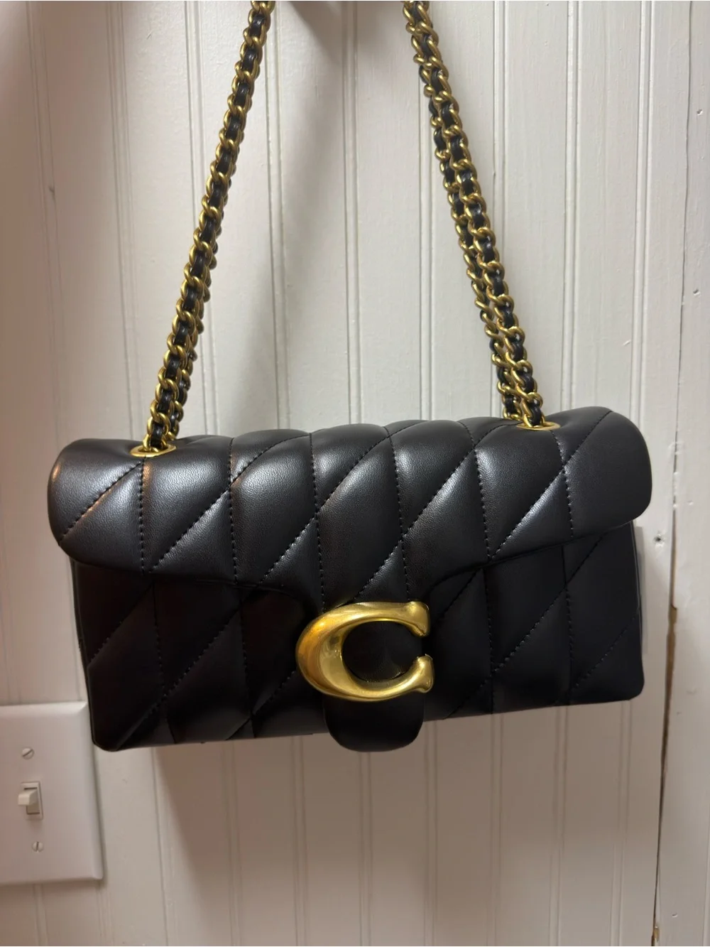 Coach Tabby 26 Black with Pillow Quilting